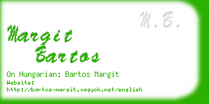 margit bartos business card